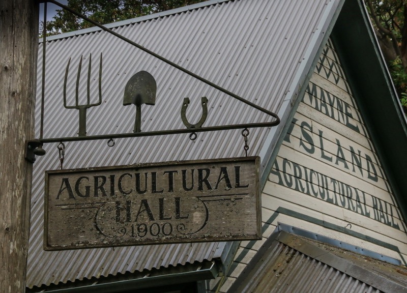 Agricultural Hall on Mayne Island