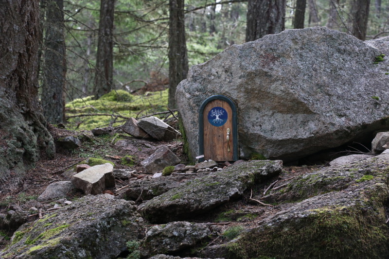 Fairy door at Mount Erskine Provincial Park