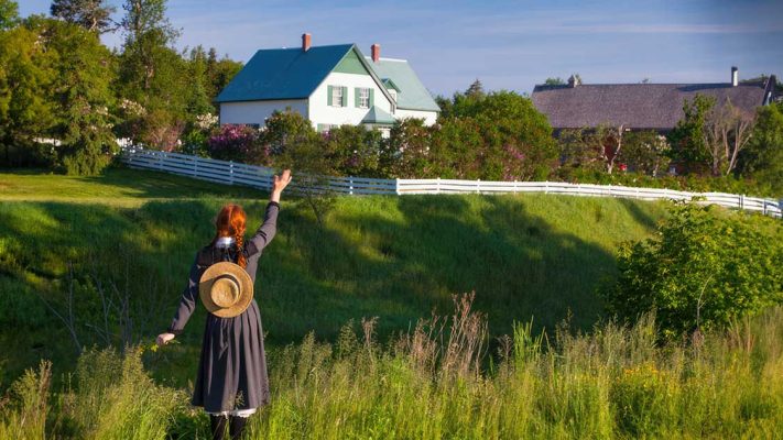 Anne of Green Gables waves to her hometown on Prince Edward Island