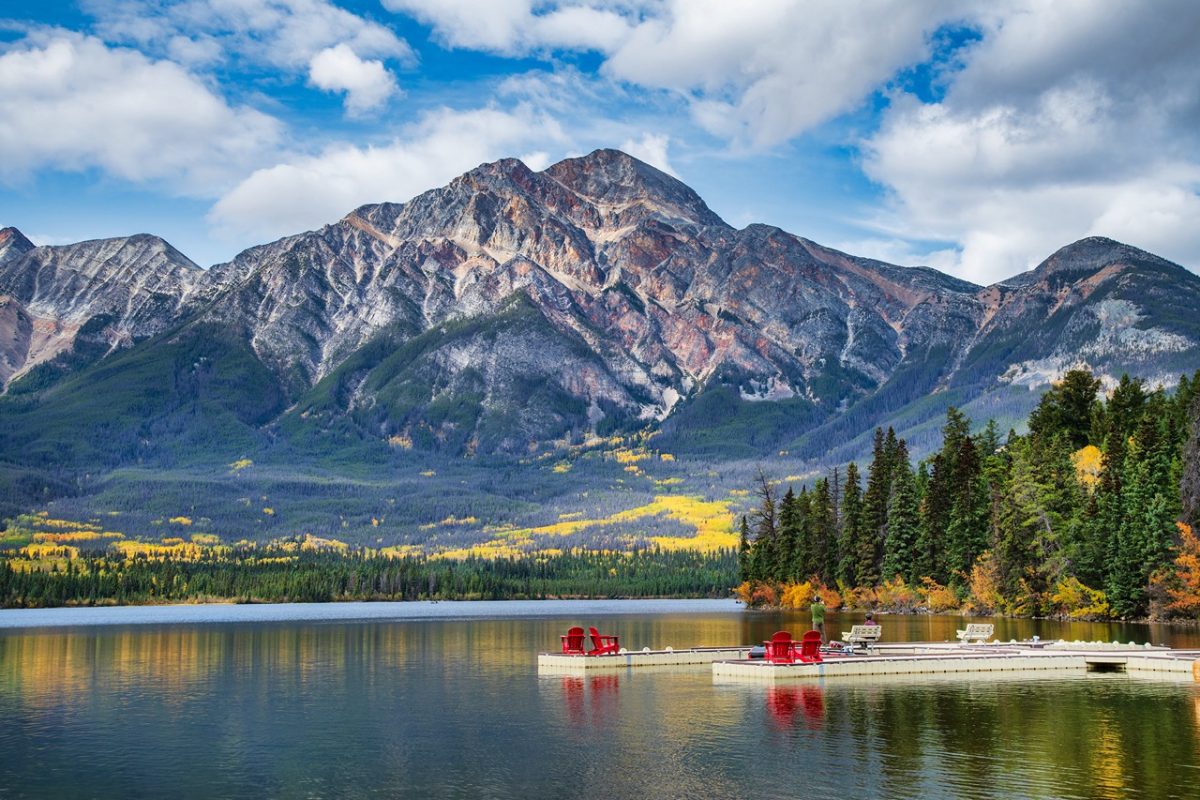 Patricia Lake and Pyramid Mountain, Jasper National Park.