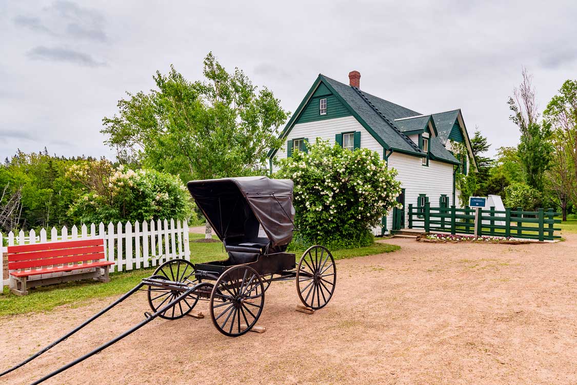 An historic cart at the Anne of Green Gables Heritage Place Green Gables Heritage Place