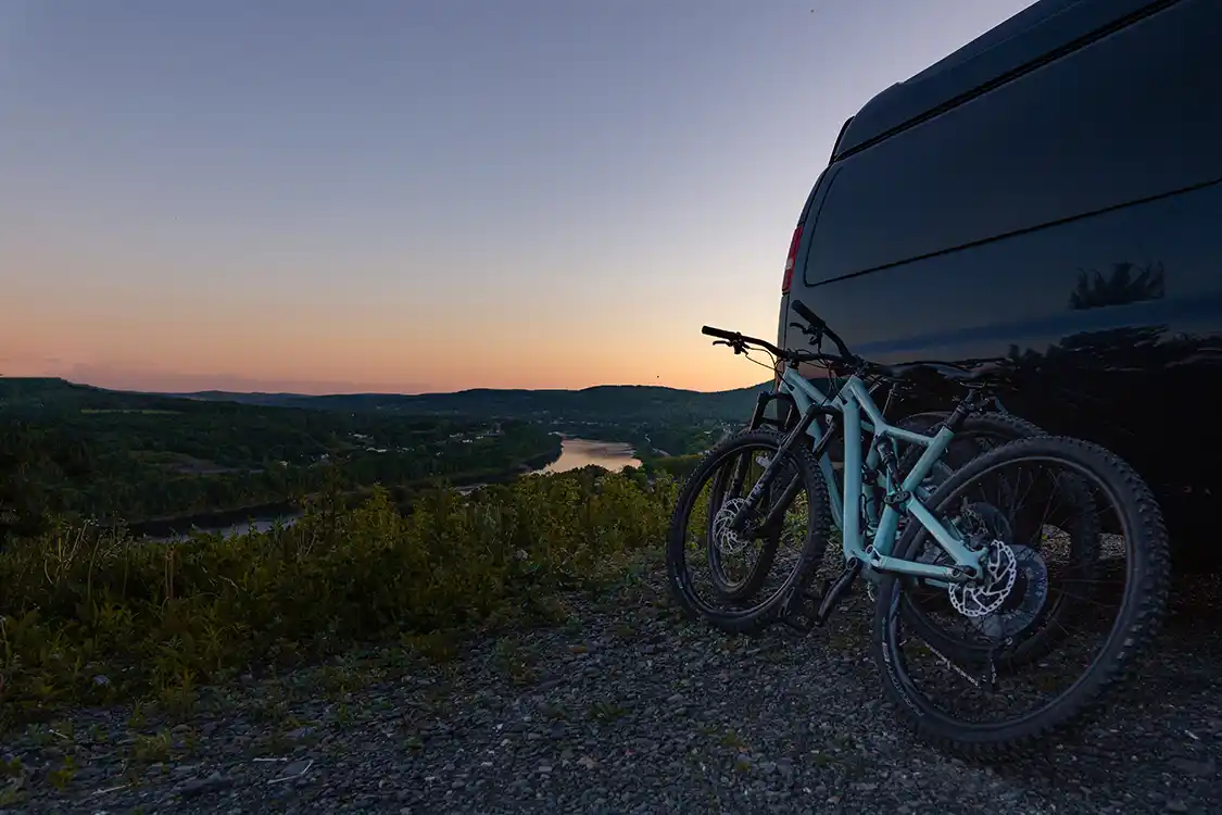 Mountain biking road trip through New Brunswick